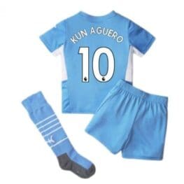 Детская форма Агуэро Манчестер Сити 2021-2022 с гетрами