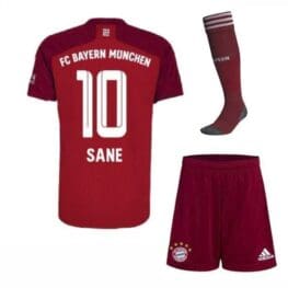 Футбольная форма Зане 10 Бавария Мюнхен 2021-2022 с гетрами
