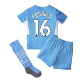 Детская форма Родриго Манчестер Сити 2021-2022 с гетрами