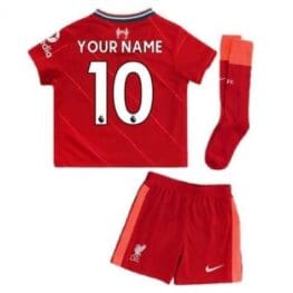 Детская футбольная форма Ливерпуль с именем номером и гетрами
