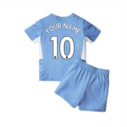 Футбольная форма Манчестер Сити для детей с именем и номером