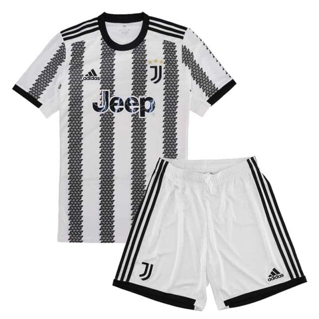 Kids 2022 23 Juventus Home Soccer Kit