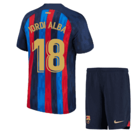 Детская футбольная форма Альба Барселона 2023 года