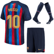 Детская футбольная форма Месси Барселона 2023 года с гетрами
