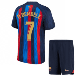 Детская футбольная форма Дембеле Барселона 2023 года