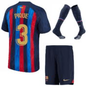 Детская футбольная форма Пике Барселона 2023 года с гетрами