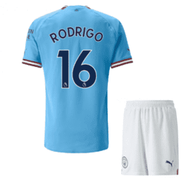 Детская футбольная форма Родриго Манчестер Сити 2023 года