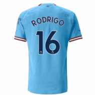 Детская футболка Родриго Манчестер Сити 2023 года