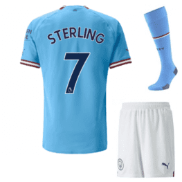 Футбольная форма Стерлинг Манчестер Сити 2023 с гетрами