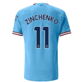 Детская футболка Зинченко Манчестер Сити 2023 года