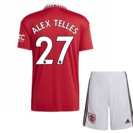 Детская футбольная форма Теллес Манчестер Юнайтед 2023 года