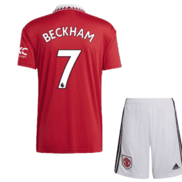 Детская футбольная форма Бекхэм Манчестер Юнайтед 2023 года