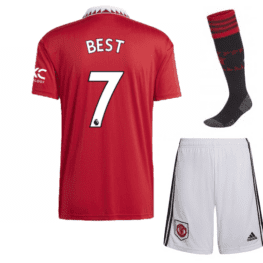 Детская футбольная форма Бест Манчестер Юнайтед 2023 с гетрами