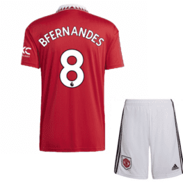 Детская футбольная форма Фернандеш Манчестер Юнайтед 2023 года