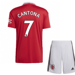Детская футбольная форма Кантона Манчестер Юнайтед 2023 года