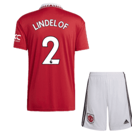 Детская футбольная форма Линделёф Манчестер Юнайтед 2023 года