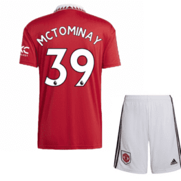 Детская футбольная форма Мактоминей Манчестер Юнайтед 2023 года