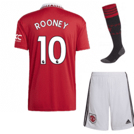 Детская футбольная форма Руни Манчестер Юнайтед 2023 с гетрами