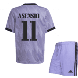 Гостевая футбольная форма Асенсио Реал Мадрид 2023 года