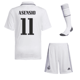 Футбольная форма Асенсио Реал Мадрид 2023 года с гетрами