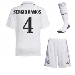 Детская футбольная форма Рамос Реал Мадрид 2023 года с гетрами