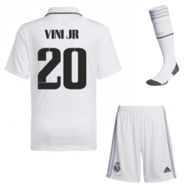 Детская футбольная форма Винисиус Реал Мадрид 2023 года с гетрами