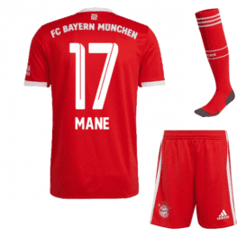 Футбольная форма Мане Бавария Мюнхен 2023 года с гетрами