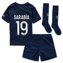 Детская футбольная форма Сарабия ПСЖ 2023 года с гетрами