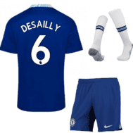 Футбольная форма Десайи Челси 2023 года с гетрами