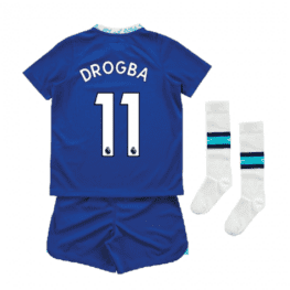 Детская футбольная форма Дрогба Челси 2023 года с гетрами