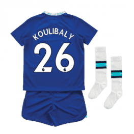 Детская футбольная форма Кулибали Челси 2023 года с гетрами
