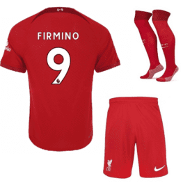 Детская футбольная форма Фирмино Ливерпуль 2023 года с гетрами