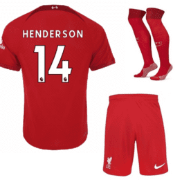 Детская футбольная форма Хендерсон Ливерпуль 2023 года с гетрами