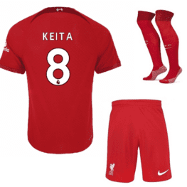 Детская футбольная форма Кейта Ливерпуль 2023 года с гетрами