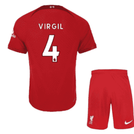 Детская футбольная форма Вирджил Ливерпуль 2023 года