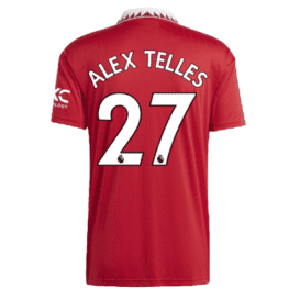 Детская футболка Теллес Манчестер Юнайтед 2023