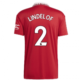 Детская футболка Линделёф Манчестер Юнайтед 2023
