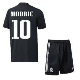 Детская чёрная футбольная форма Модрич Реал Мадрид 2022-2023