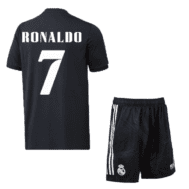 Детская чёрная футбольная форма Роналду Реал Мадрид 2022-2023
