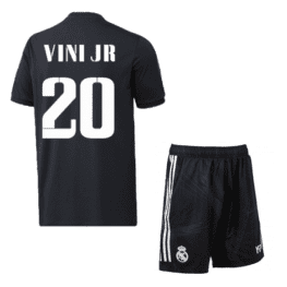 Детская чёрная футбольная форма Винисиус Реал Мадрид 2022-2023