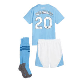 Детская футбольная форма Бернардо Манчестер Сити 2023 2024 с гетрами