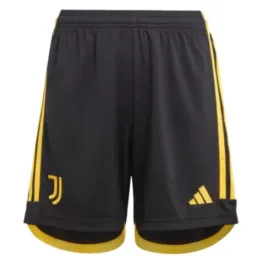 a black and yellow shorts