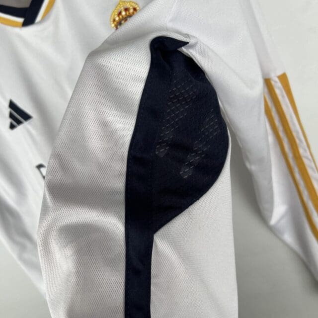 a close up of a jersey