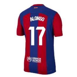 Детская футболка Алонсо Барселона 2023-2024