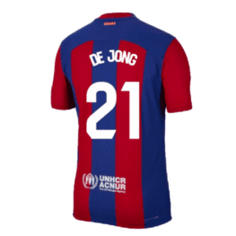 Детская футболка Де Йонг Барселона 2023-2024