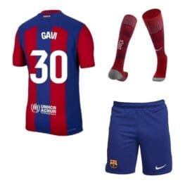 Футбольная форма Гави Барселона 2023-2024 с гетрами
