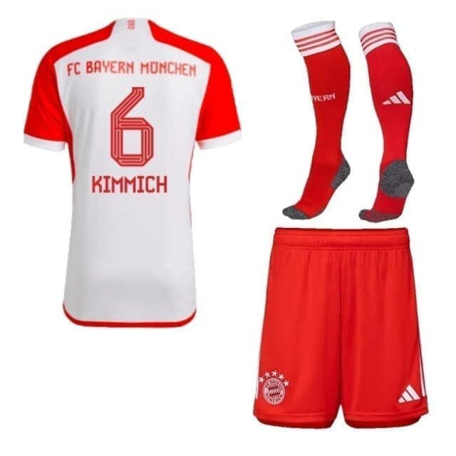 Детская футбольная форма Киммих Бавария 2023 2024 с гетрами