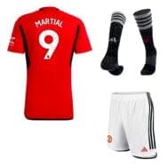 Футбольная форма Марсьяль Манчестер Юнайтед 2023-2024 год с гетрами