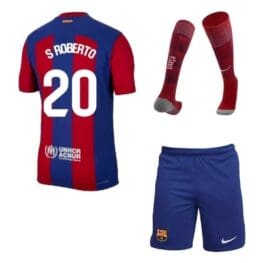 Детская футбольная форма Роберто Барселона 2024 с гетрами