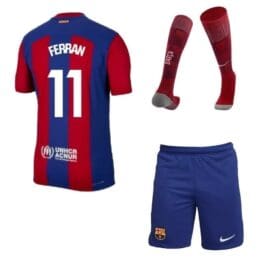 Детская футбольная форма Ферран Барселона 2024 с гетрами